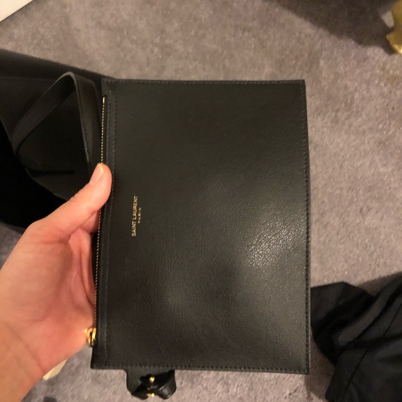 Saint Laurent Leather Tote Bag - Picture 12 of 16